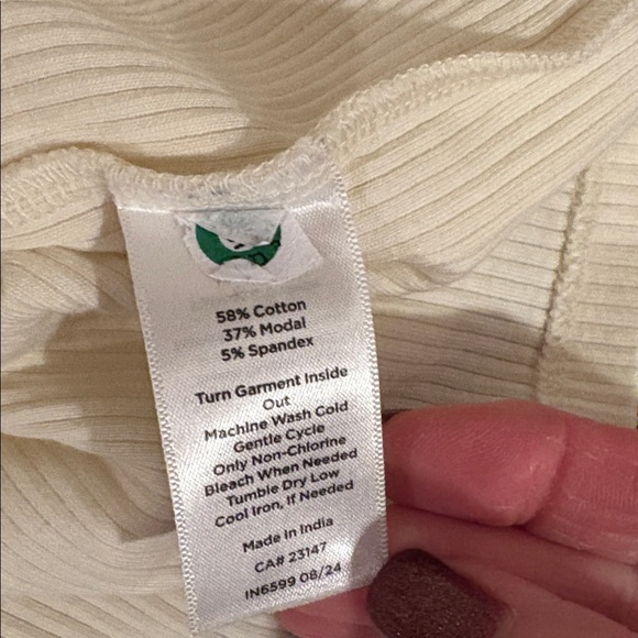 TALBOTS RIBBED FUNNEL NECK PULLOVER SIZE M PETITE - Picture 10 of 10
